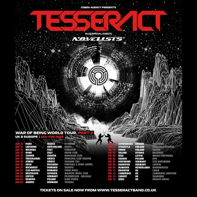 I TesseracT annunciano la seconda parte dei concerti europei del tour 